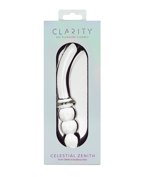 Clarity Glass Dildo with Celestial Zenith Design