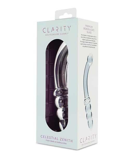 Clarity Glass Dildo with Celestial Zenith Design