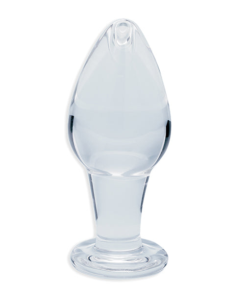 Clarity Glass Dildo with Utopian Bud Textured Tip
