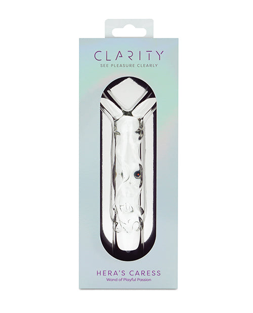 Clarity Glass Dildo with Curved Design for Targeted Stimulation