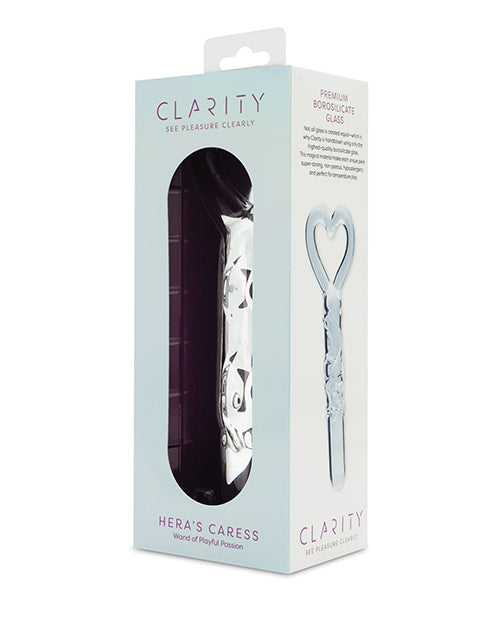 Clarity Glass Dildo with Curved Design for Targeted Stimulation