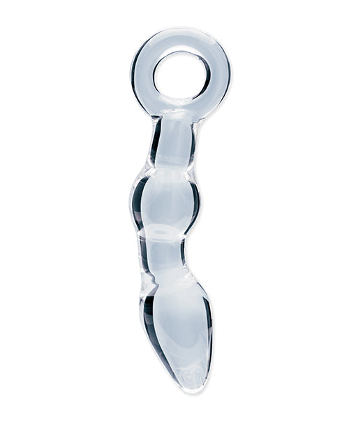Clarity Glass Dildo with Utopian Mystique Artistic Design