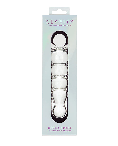 Clarity Glass Dildo with Ergonomic Design and Temperature Play