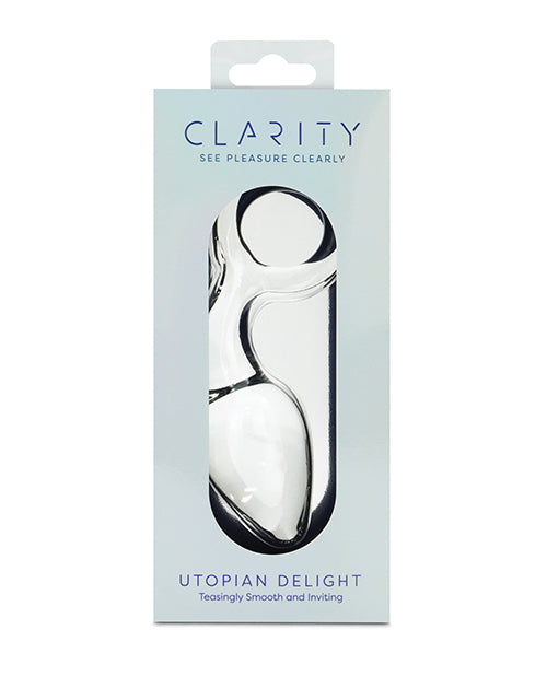 Clarity Glass Dildo with Elegant Curves for Sensual Play