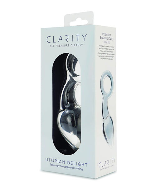Clarity Glass Dildo with Elegant Curves for Sensual Play