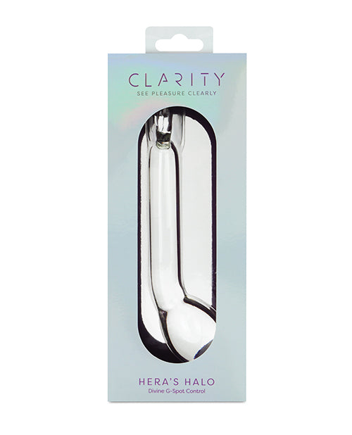Clarity Glass Dildo with Textured Halo Design