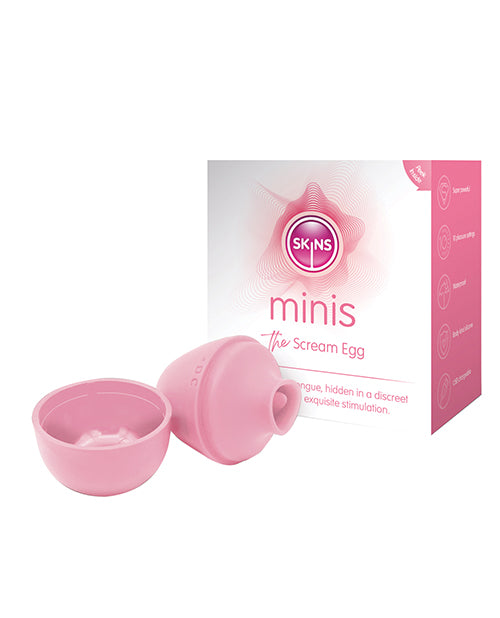 Skins Minis Stimulator Pink 10 Pleasure Settings Ergonomic Design for Clitoral and Nipple Stimulation