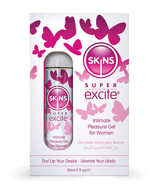 Skins Excite Clitoral Stimulation Gel Fast-Acting Aphrodisiac Blend for Enhanced Sensation