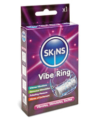Skins Performance Penis Enhancement Vibrating Ring with Raised Ticklers for Couples Pleasure