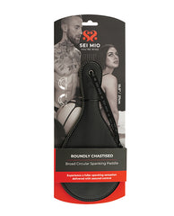 Sei Mio Spanking Paddle Broad Round Design Comfortable Handle for Impact Sensation Play