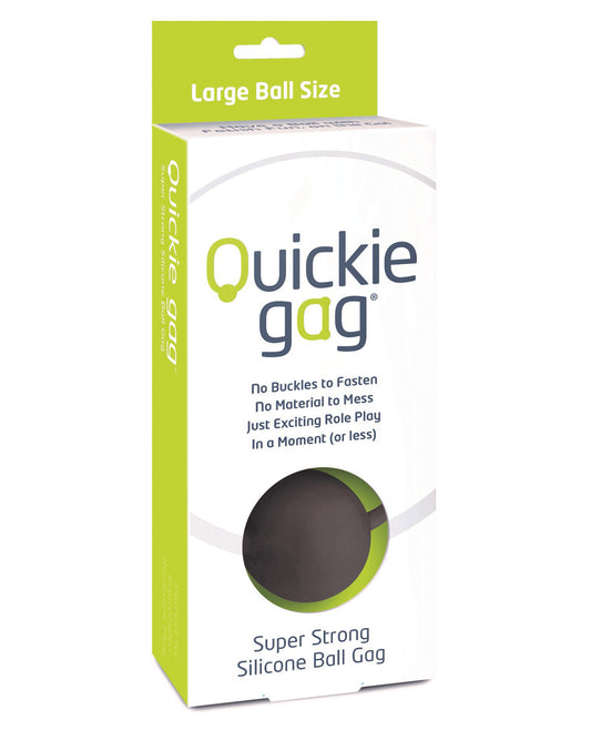 Quickie Gag Bondage Ball Gag Large Silicone Soft Design Stretchy Strap for Comfortable Restraint