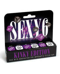 Sexy 6 Games for Romance & Couples Kinky Edition Dice Game with Power Play and Scenario Combinations for Exciting Couples' Fun