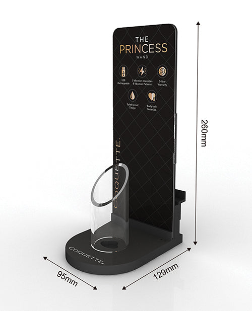 Coquette Promotional Display Stand Empty Tester Branded Countertop for Retail Product Showcase