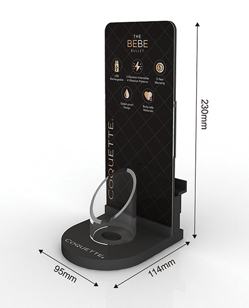 Coquette Promotional Display Stand with Branded Design and Compact Structure for Retail Product Showcasing