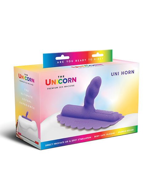 The Cowgirl Sex Machine Attachment with Angled Silicone Head and Textured Bumps for Targeted Internal Stimulation