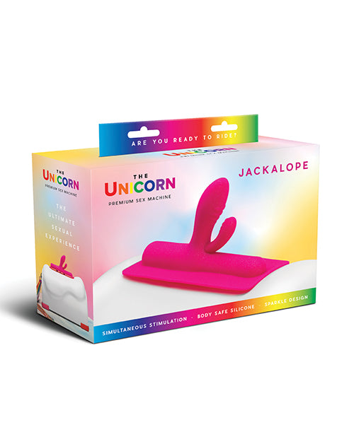 The Cowgirl Jackalope Silicone Attachment Double Textured Bulbous Tips Pink for Targeted Stimulation