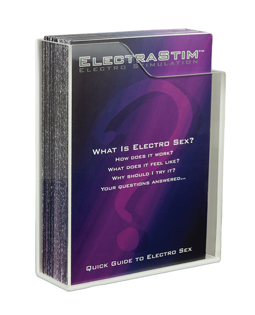 ElectraStim Electrosex Educational Bundle with 50 Postcards and Display Stand for In-Store Customer Information