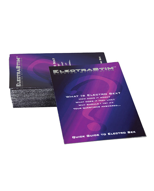 ElectraStim Informational Postcard Refill Pack with Electrosex Guide for Adult Store Education