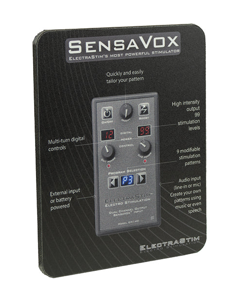 ElectraStim POS Sign promotional retail display with bold branding for increased product visibility
