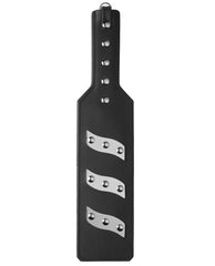 ElectraPaddle Leather Electro Spanking Paddle with Bi-Polar Electrodes