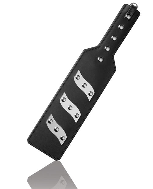 ElectraPaddle Leather Electro Spanking Paddle with Bi-Polar Electrodes