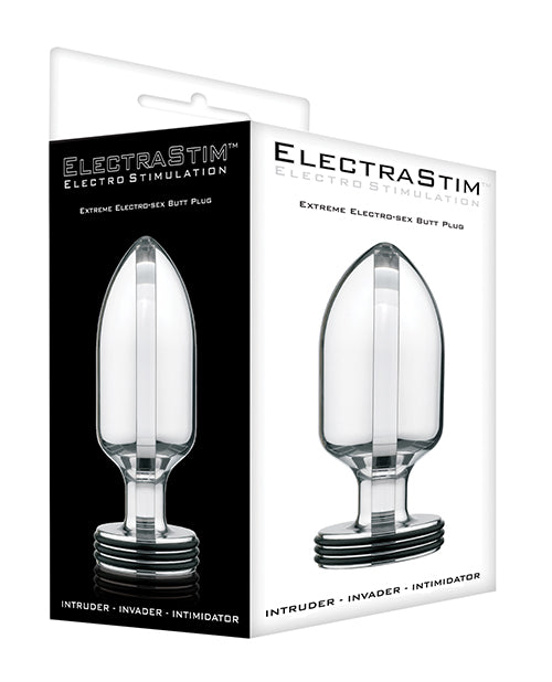 ElectraStim Stimulator Large Metal Electro Butt Plug Heavyweight Design for Intense Anal Stimulation