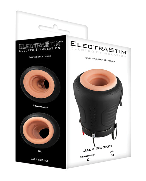 ElectraStim Stimulator Jack Socket E-Stim Stroker Realistic Sleeve Adjustable Fit for Intense Male Stimulation