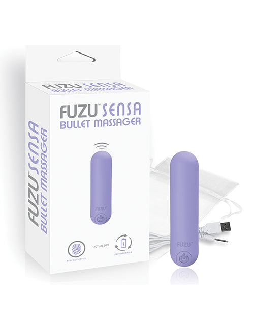 Fuzu Bullet Massager Rechargeable Skin-Activated Controls Waterproof Design for Personal Massage