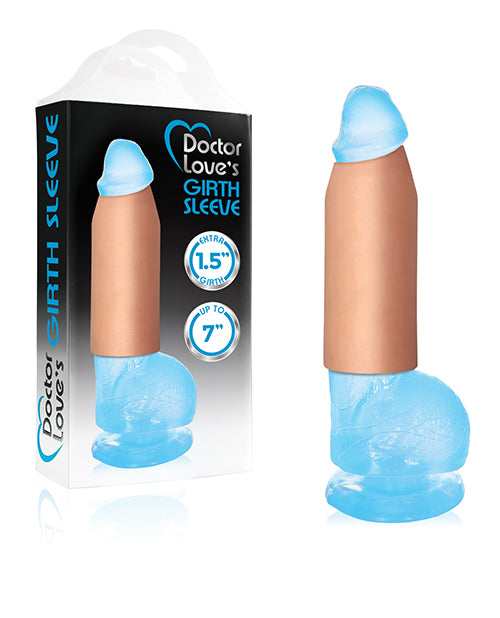 Doctor Love Penis Enhancement Sleeve with Extra Girth and Stretch-to-Fit Turboskin for Increased Sensation