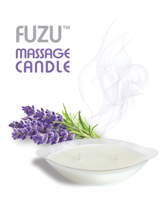 Fuzu Lavender Mist Massage Candle with Dual Wicks and Natural Oils