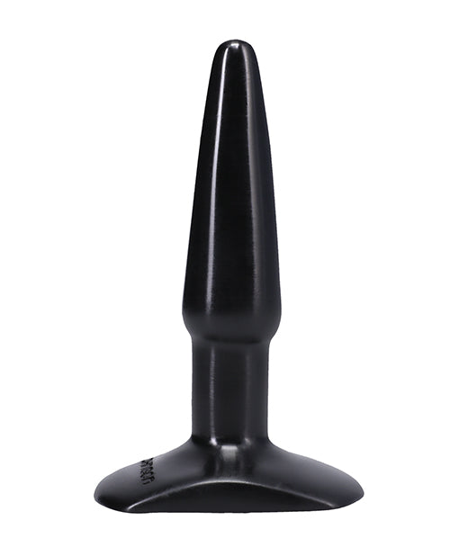 Classic Small Black Butt Plug with Flared Base for Beginners
