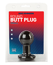Round Butt Plug - Small Black