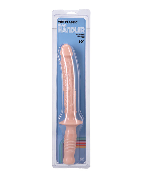 Doc Johnson Dongs & Dildos Extra-Long Veined PVC Dong with Baton-Style Handle for Easy Grip and Intense Pleasure