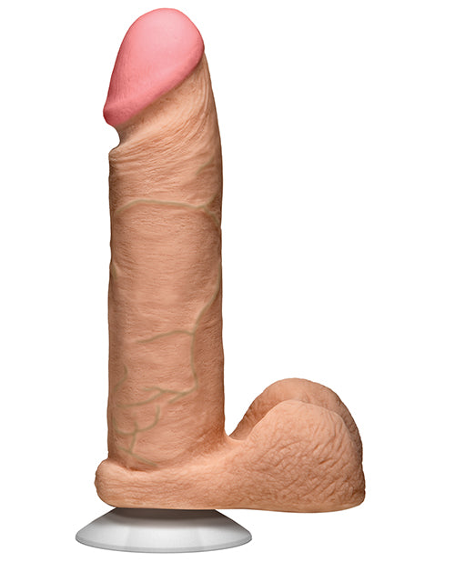 Realistic 8-Inch ULTRASKYN Dong with Balls and Removable Suction Cup