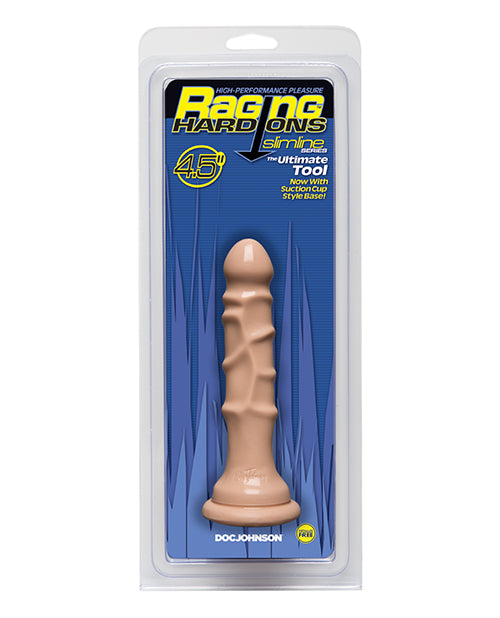 Raging Hard Ons Dong Slimline Flesh Texture Suction Cup for Comfortable Anal Play