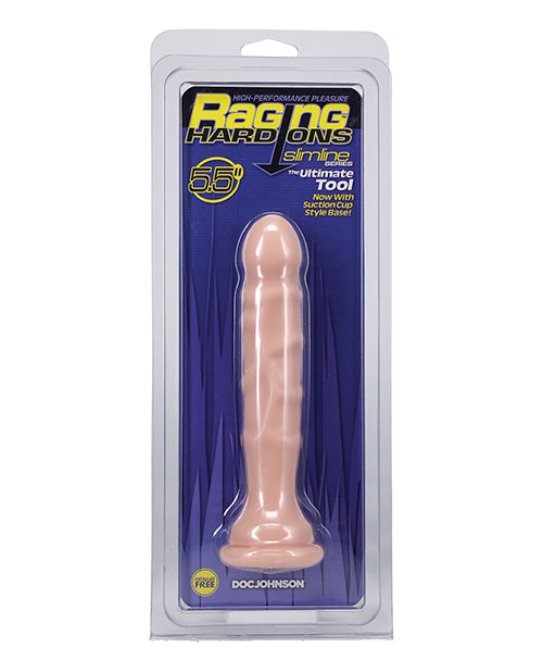 Raging Hard Ons Dongs & Dildos Realistic Slimline Texture Suction Cup Base for Comfortable Anal Play