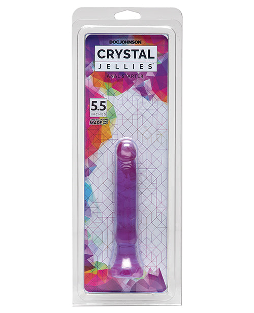 Crystal Jellies Anal Starter Realistic Veined Shaft Flexible Design for Comfortable Beginner Anal Play