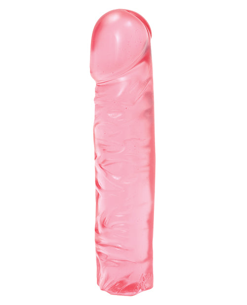 Crystal Jellies 8" Classic Pink Dildo with Flexible Shaft