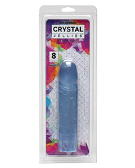 Crystal Jellies Classic Dildo clear veined shaft flexible design for lifelike intimate stimulation