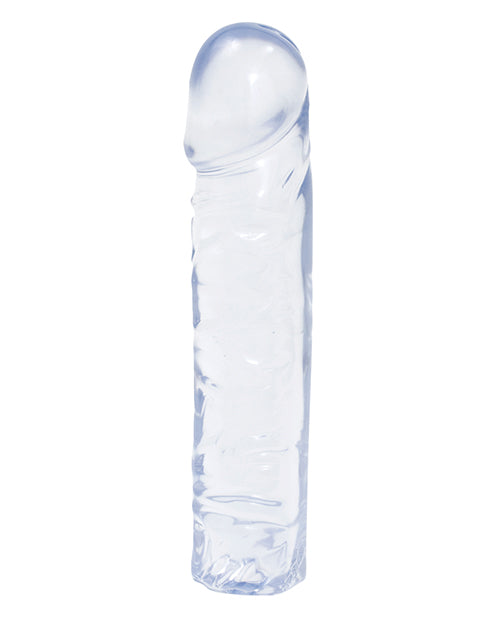 Crystal Jellies 8 Inch Classic Clear Dildo with Flexible Veined Shaft