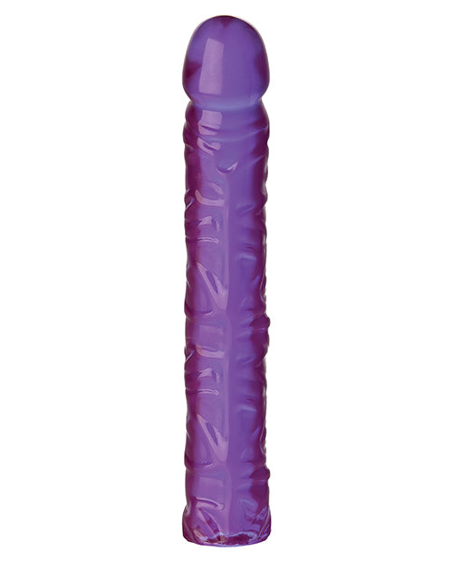 Crystal Jellies 10" Classic Dildo with Flexible Shaft in Purple