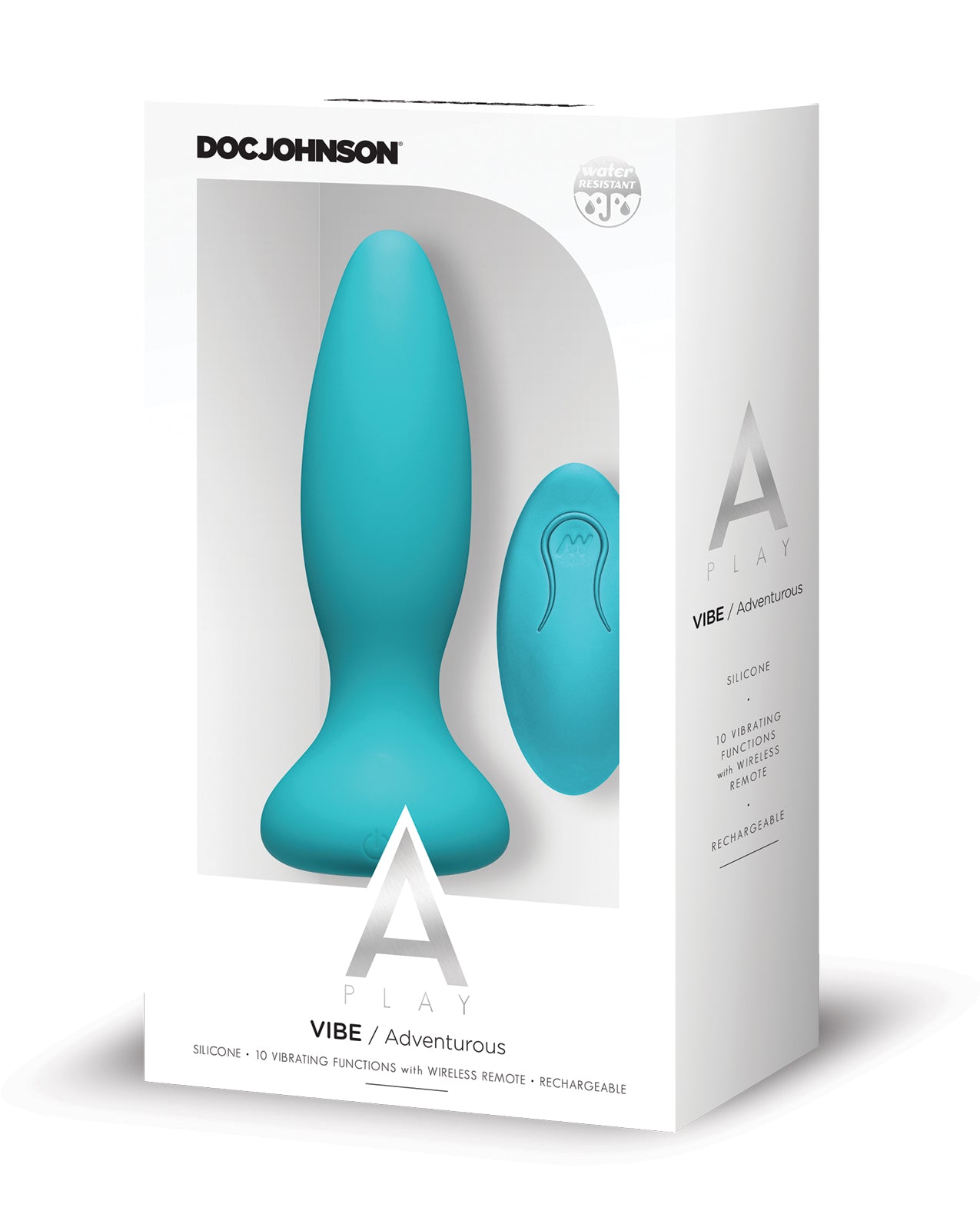A-Play Anal Plug Rechargeable Silicone with 10 Vibration Functions and Remote for Versatile Stimulation
