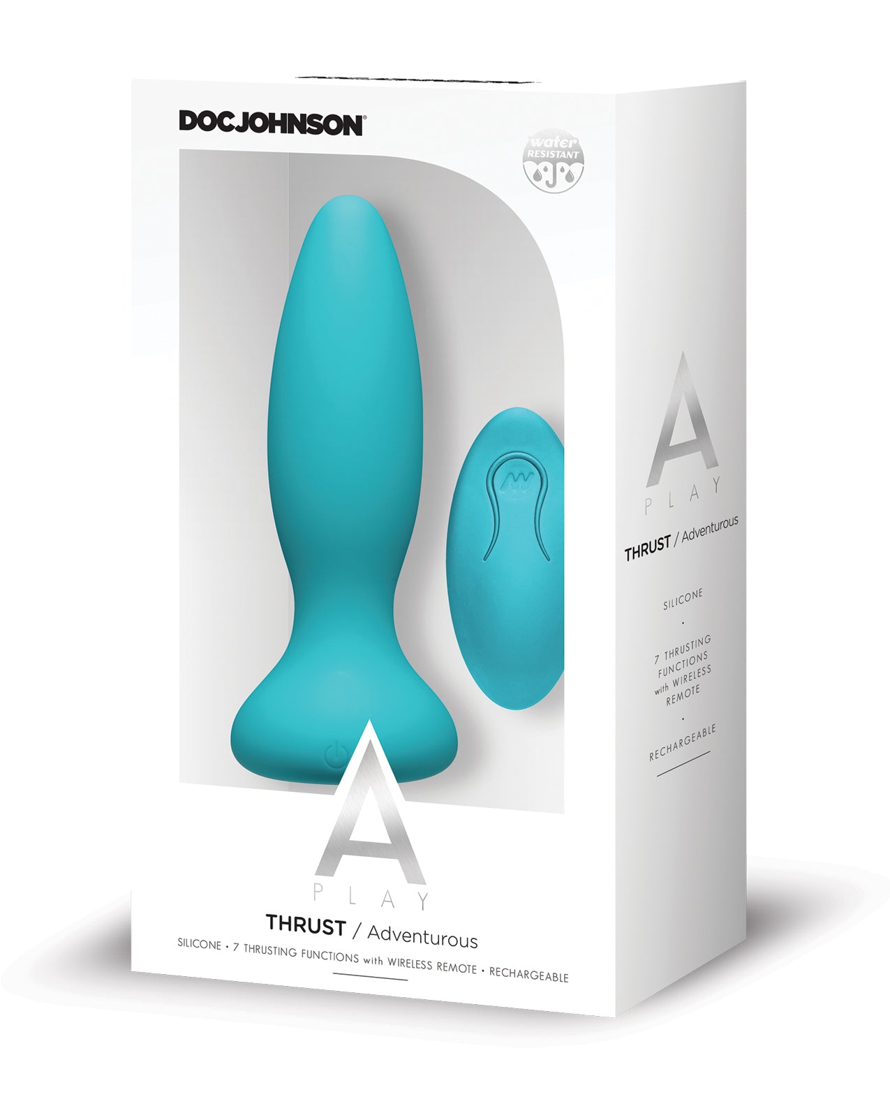 A-Play Anal Plug Motorized Thrusting Remote Control Rechargeable Silicone for Anal Stimulation