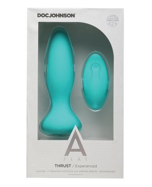 Rechargeable Silicone Anal Plug with Remote and Thrusting Action
