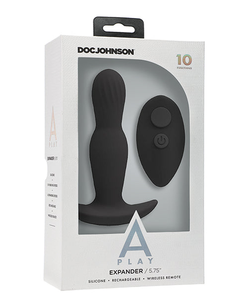 A-Play Anal Plug Rechargeable Silicone Expanding Feature with Remote for Enhanced Anal Exploration