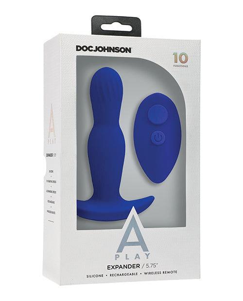 A-Play Anal Plug Rechargeable Silicone Vibrating Expanding with Remote for Customizable Pleasure