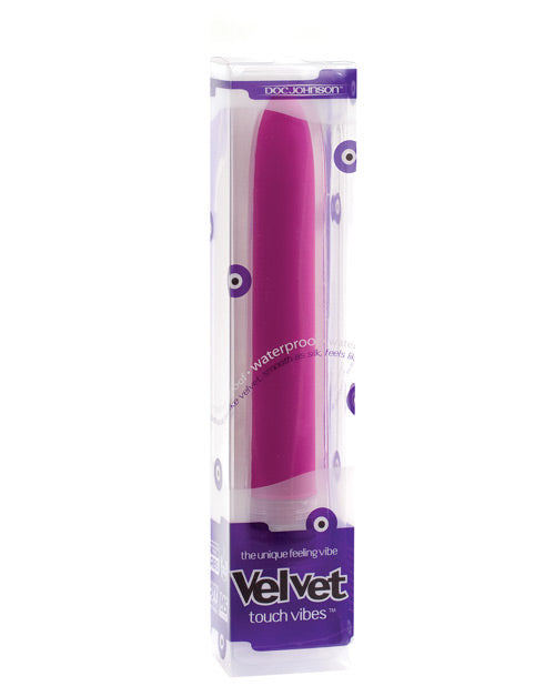 Velvet Touch Vibrator Magenta Waterproof Multi-Speed Powerful Motor for Intense Stimulation and Body-Safe Use