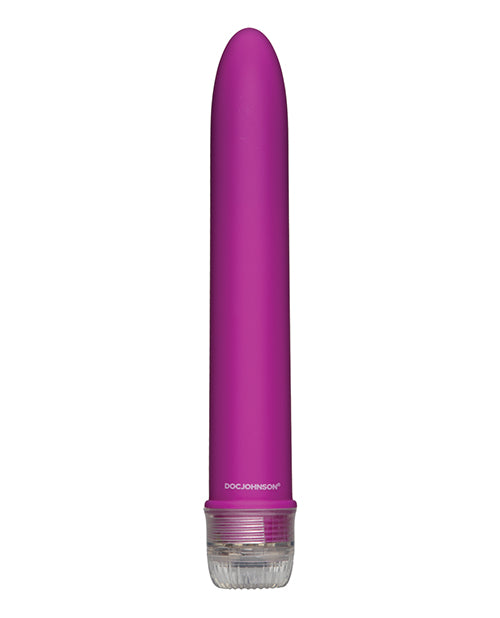 Velvet Touch 7-Inch Vibrator – Magenta Waterproof Multi-Speed Vibe