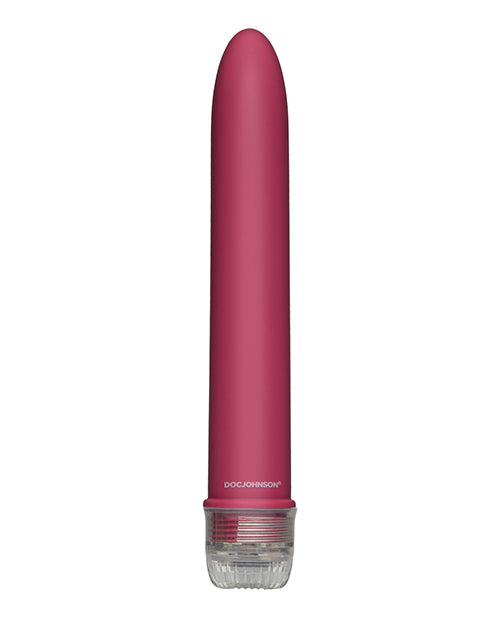 Velvet Touch 7" Vibrator in Dusty Rose with Waterproof Multi-Speed Motor
