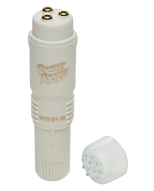 Original 4" Pocket Rocket Mini Vibrator with Multi-Speed and Gold Accents